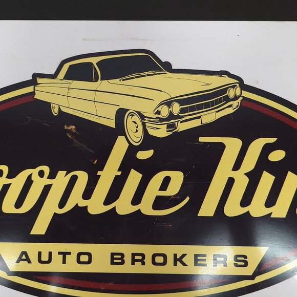 Hooptie King Auto Brokers Metal Sign Man Cave Garage Reproduction Distressed - Picture 10 of 12